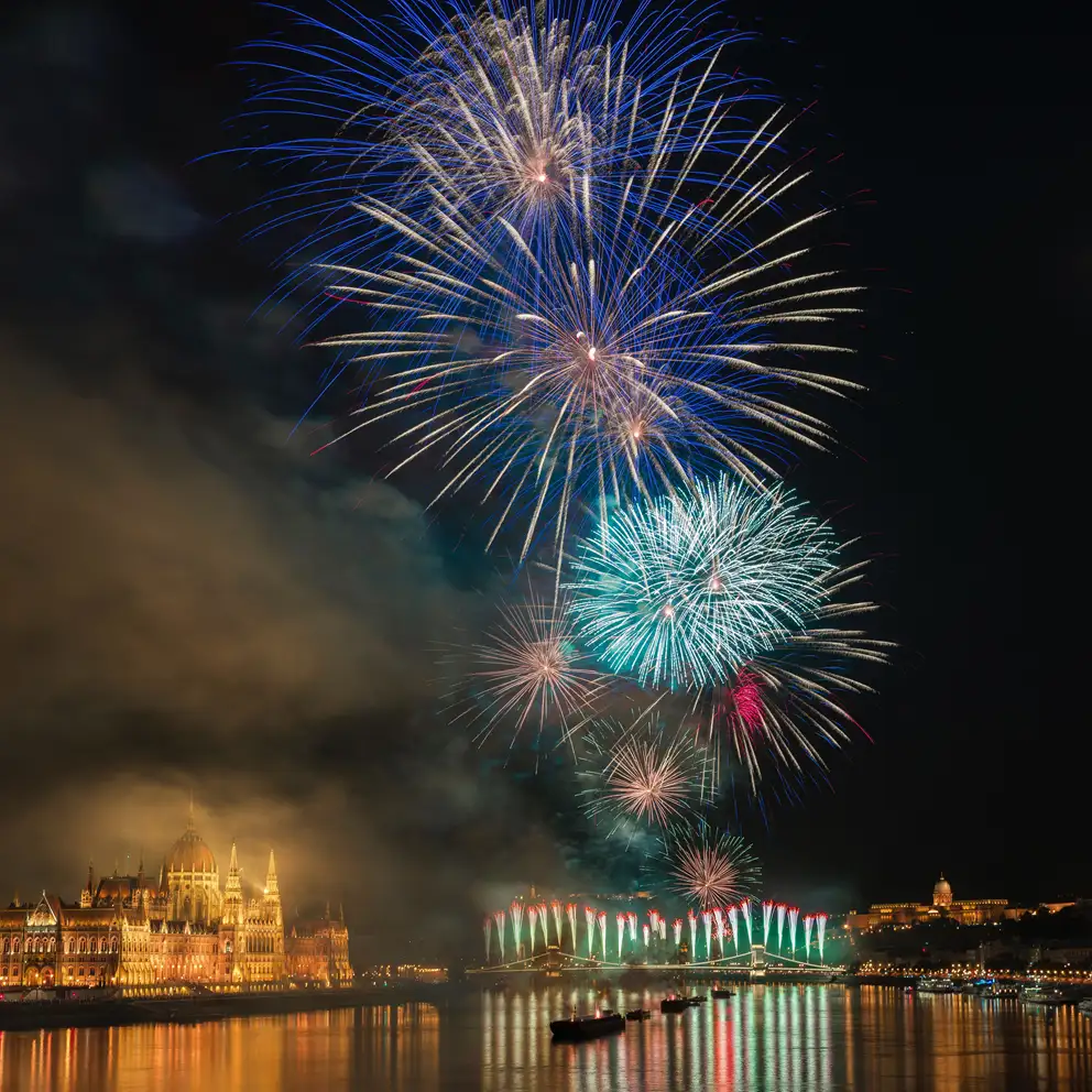 Fireworks new year celebration